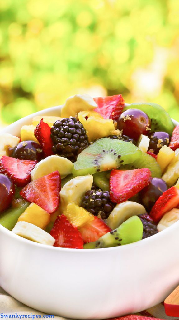 Fruit Salad with Brown Sugar Glaze Swanky Recipes