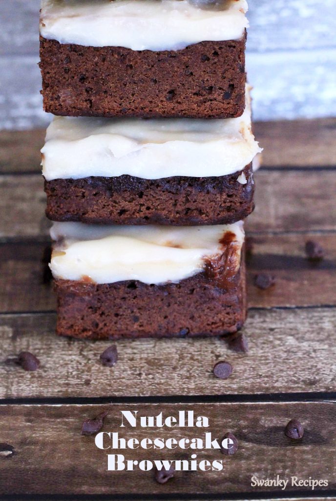 Nutella Cheesecake Brownies