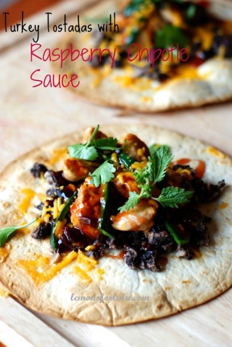 20 Best Mexican Recipes 3 Turkey Tostada with Chipotle Sauce