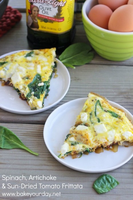 20 Memorial Day Recipes 1 Sun Dried Tomato and Spinach Frittata