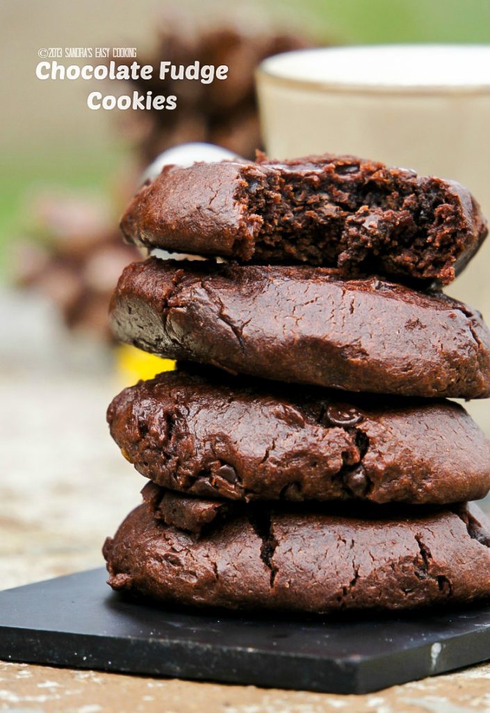 Chewy Chocolate Fudge Cookies