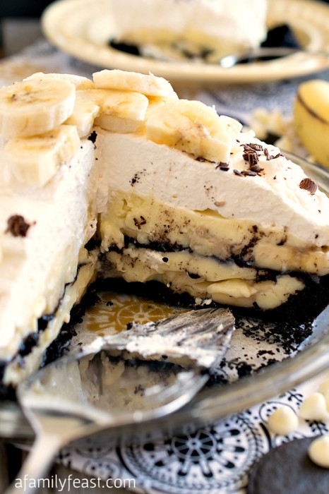 White Chocolate Banana Cream Pie