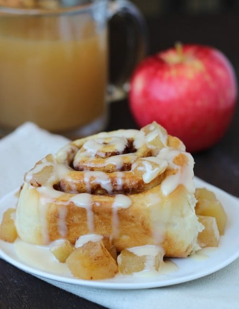 25 Best Apple Dessert Recipes 5 Apple Cider Cinnamon Rolls with Cream Cheese Frosting