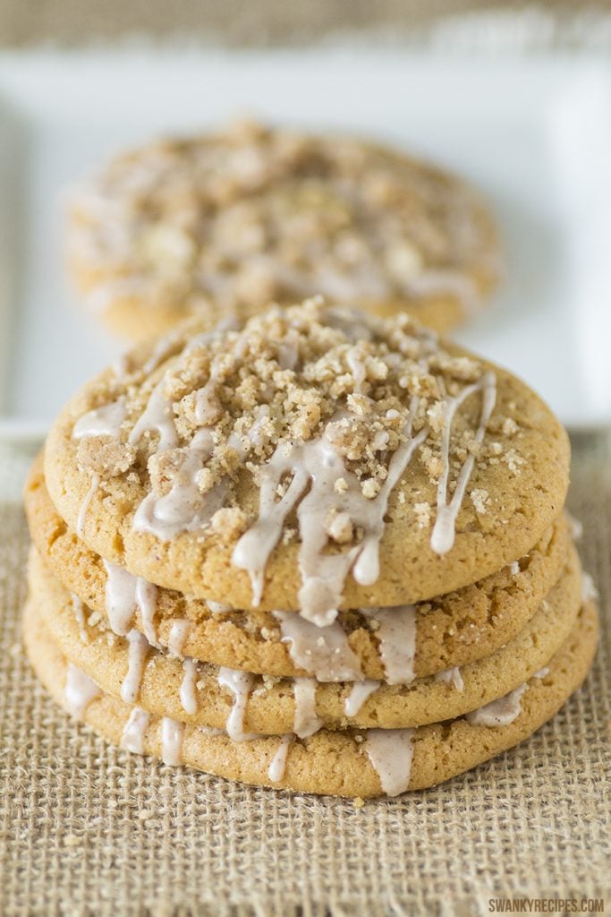 Glazed Pumpkin Streusel Sugar Cookies