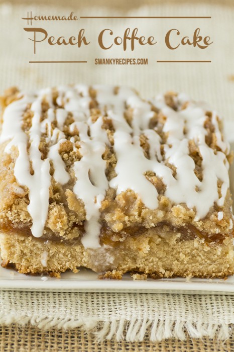 Homemade Peach Coffee Cake Recipe
