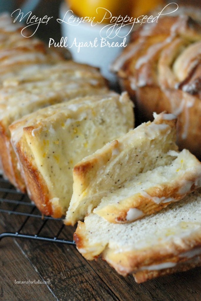 Lemon Poppy Seed Pull Apart Bread