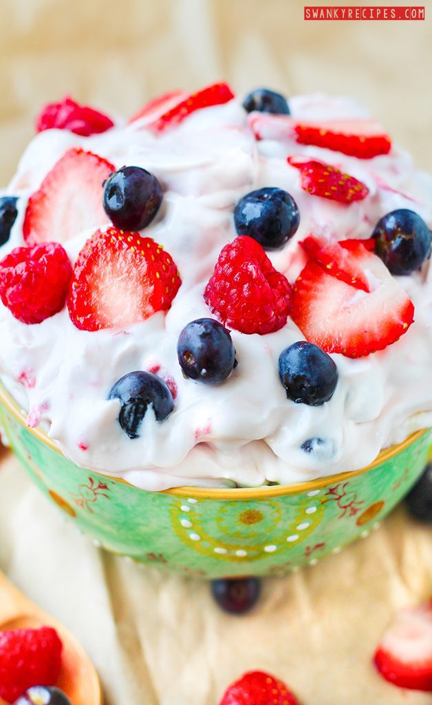 Strawberry Blueberry Cheesecake Salad