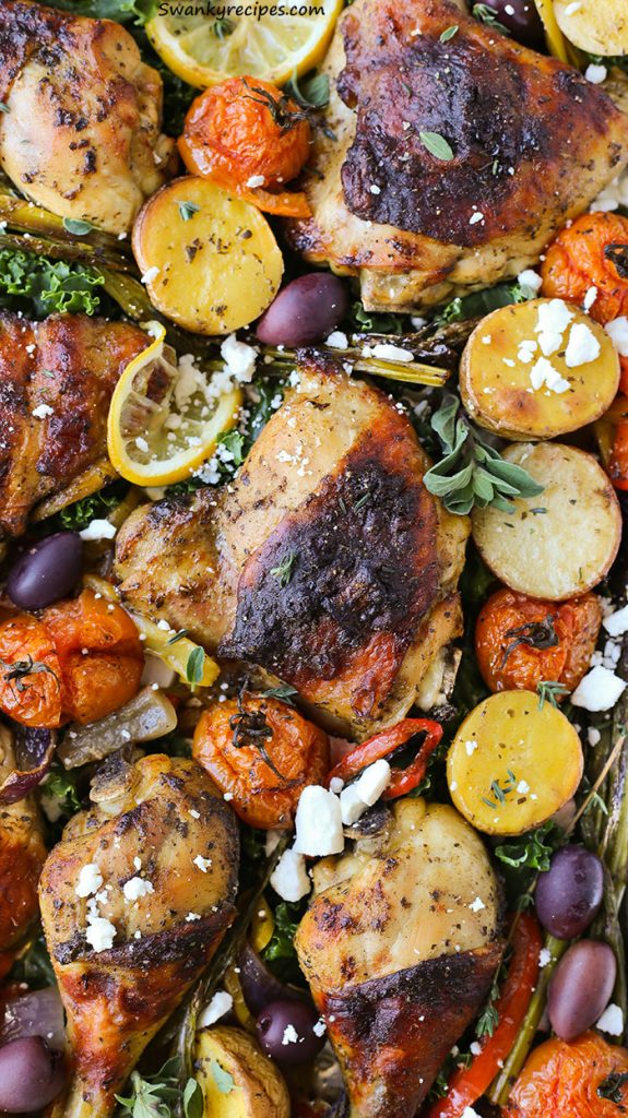 One Pan Greek Chicken - Swanky Recipes