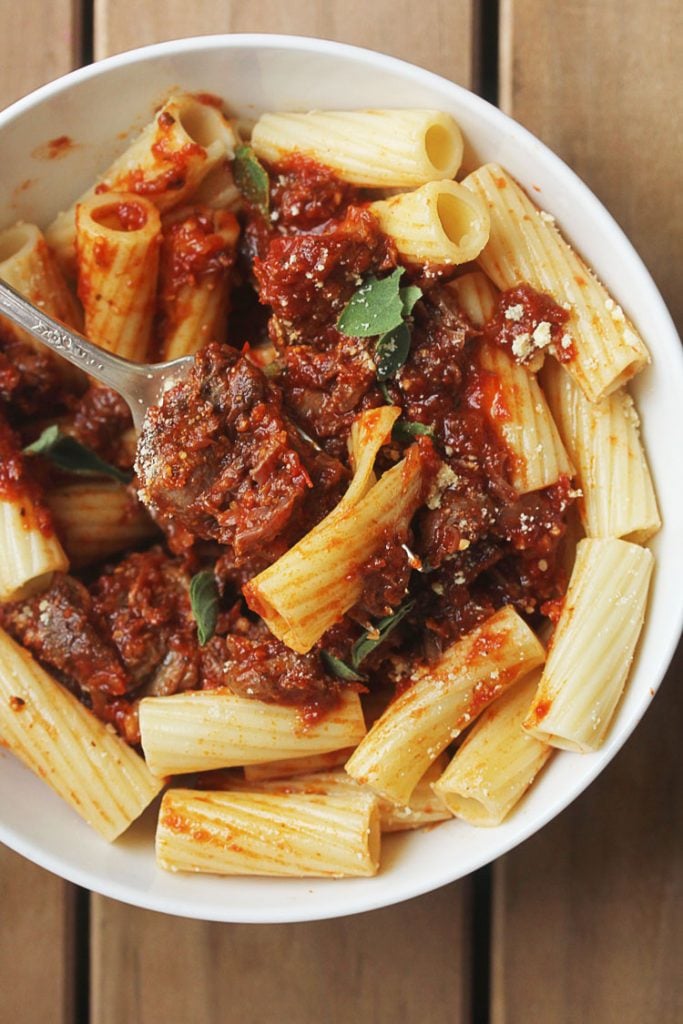 32 Favorite Pasta Dishes 16 Pot Roast Pasta - Taking pot roast to the next level with this Pot Roast Pasta. We only wish we had this recipe years ago. If you have a delicious pot roast you love, you'll love it in this easy recipe!