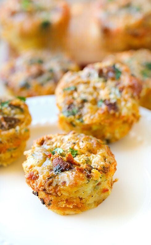 Cheesy Hash Brown and Egg Breakfast Muffins