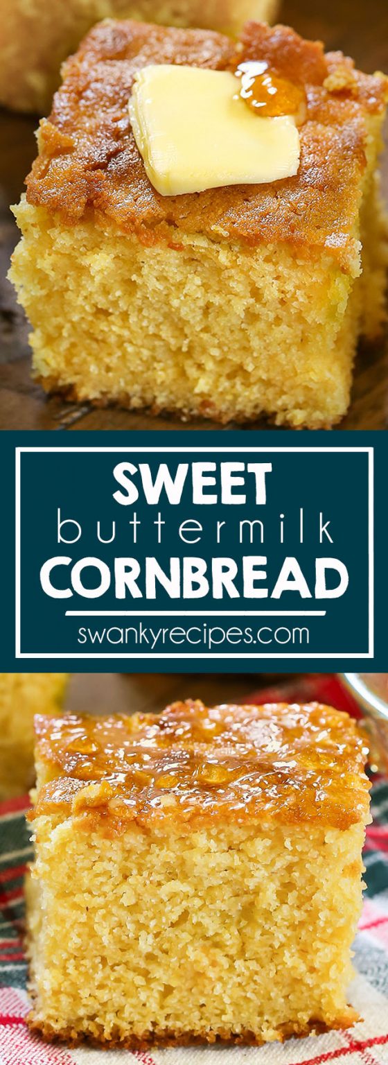Sweet Buttermilk Cornbread Swanky Recipes
