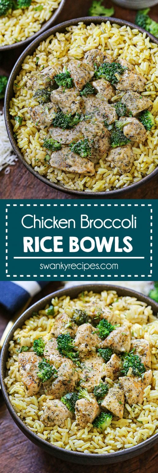 Creamy Chicken Broccoli Rice Bowls Swanky Recipes