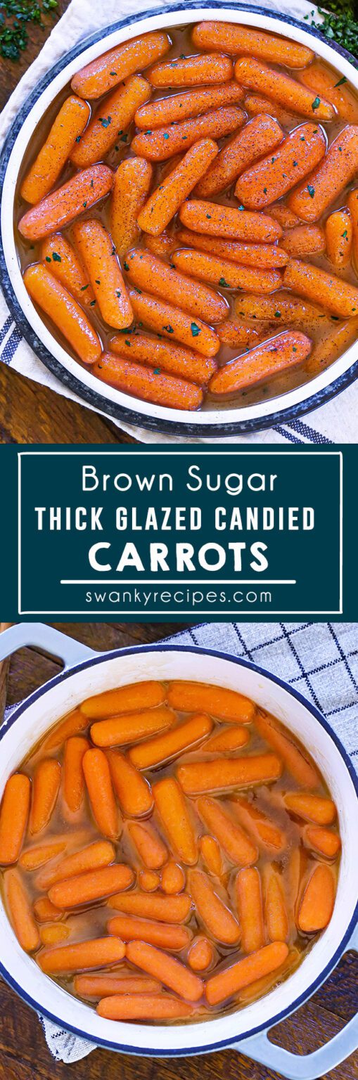 Candied Brown Sugar Glazed Carrots Swanky Recipes